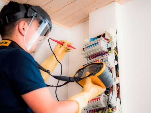 Diagnostiqueur effectuant un diagnostic électricité Guadeloupe pour la sécurité immobilière.